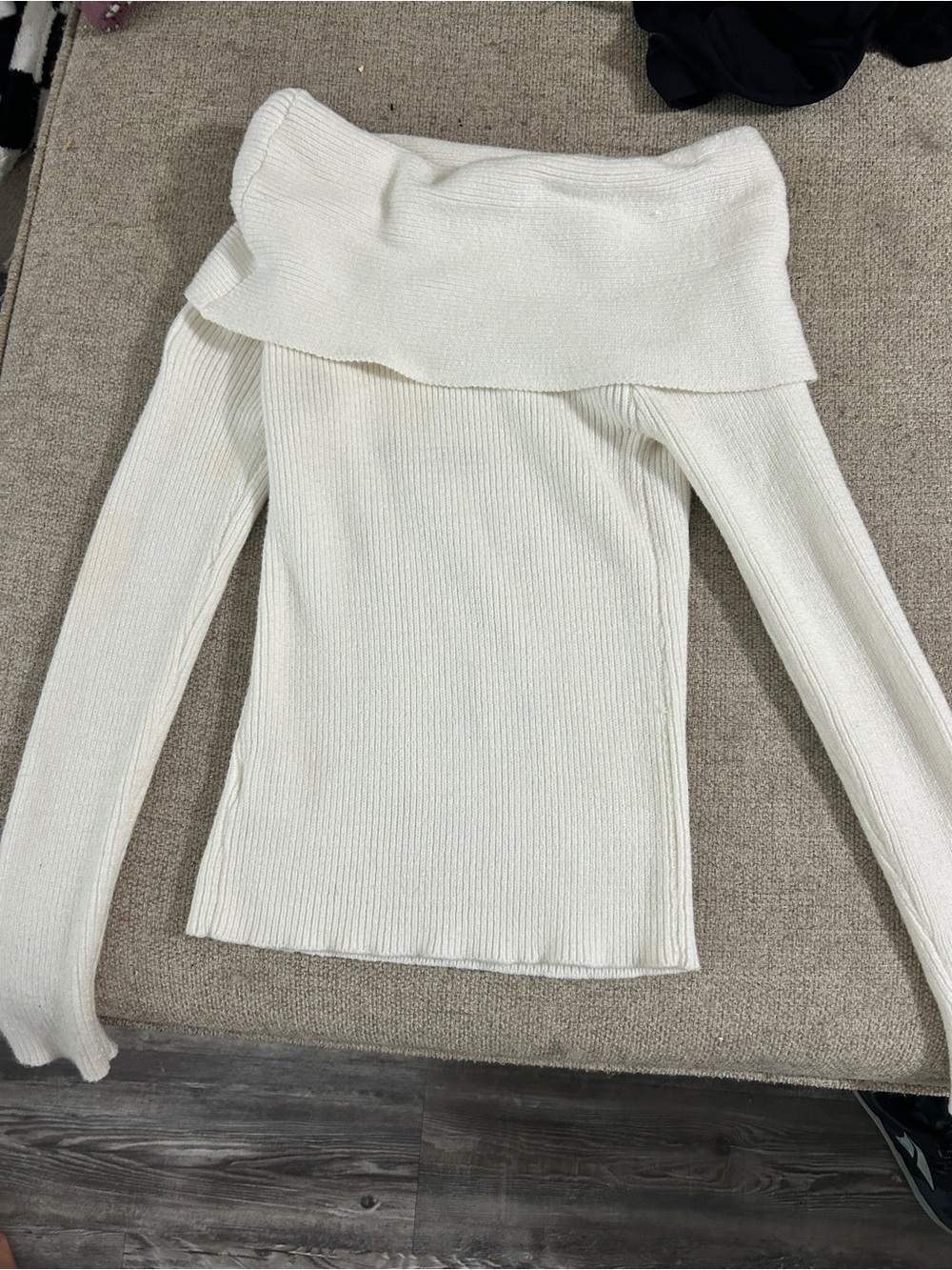Off shoulder sweater